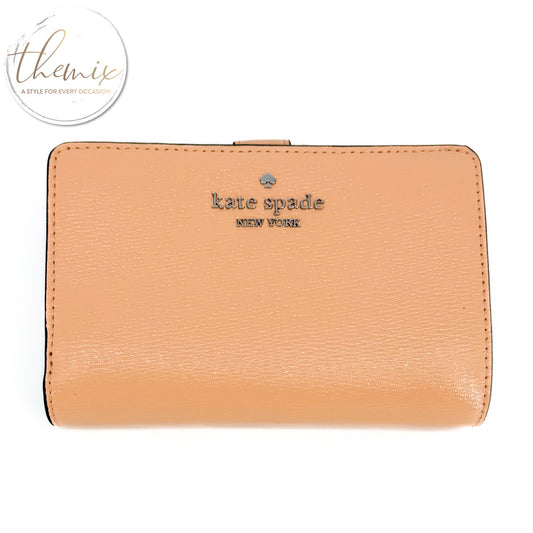 Kate Spade Textured Patent Medium Bifold Wallet