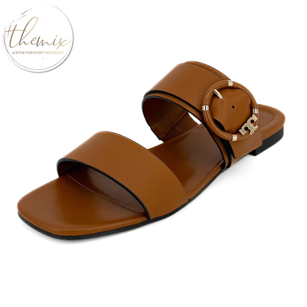 Tory Burch Multi Logo Flat Sandal