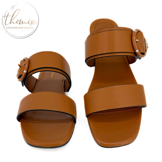 Tory Burch Multi Logo Flat Sandal