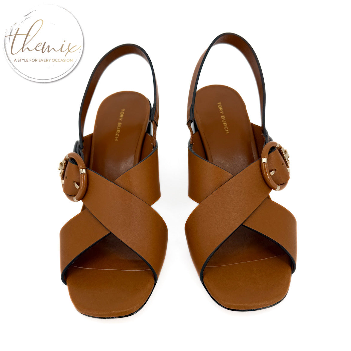 Tory Burch Multi Logo Heel Sandal