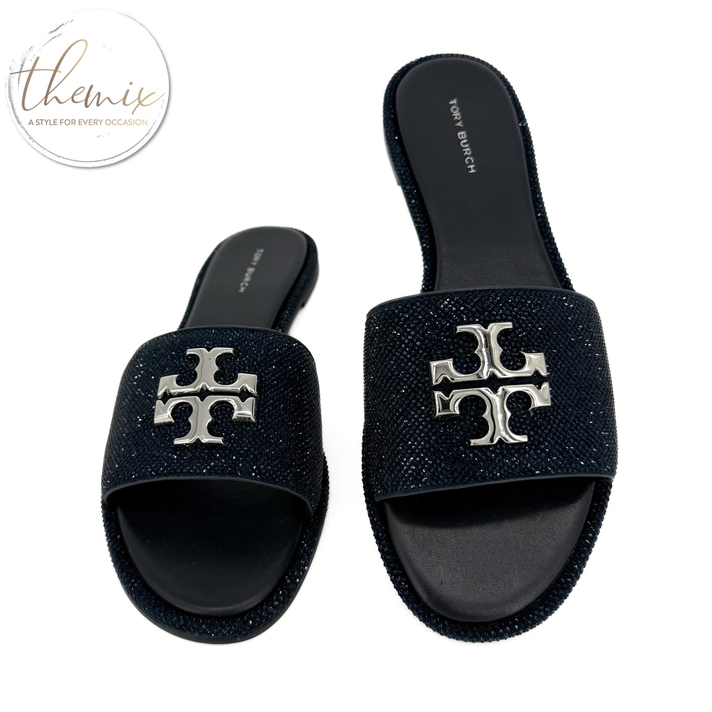 Tory Burch Everly Slide Royal Suede