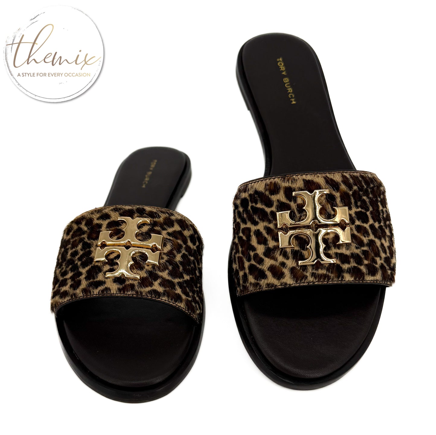 Tory Burch Everly Slide Haircalf Slides