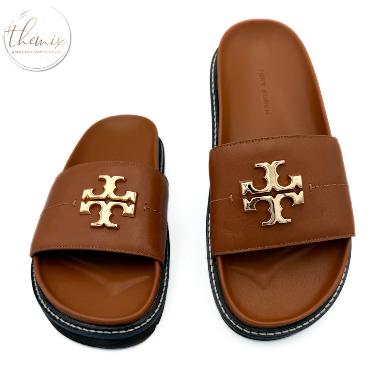 Tory Burch Everly Anatomic Lug Paris Slide