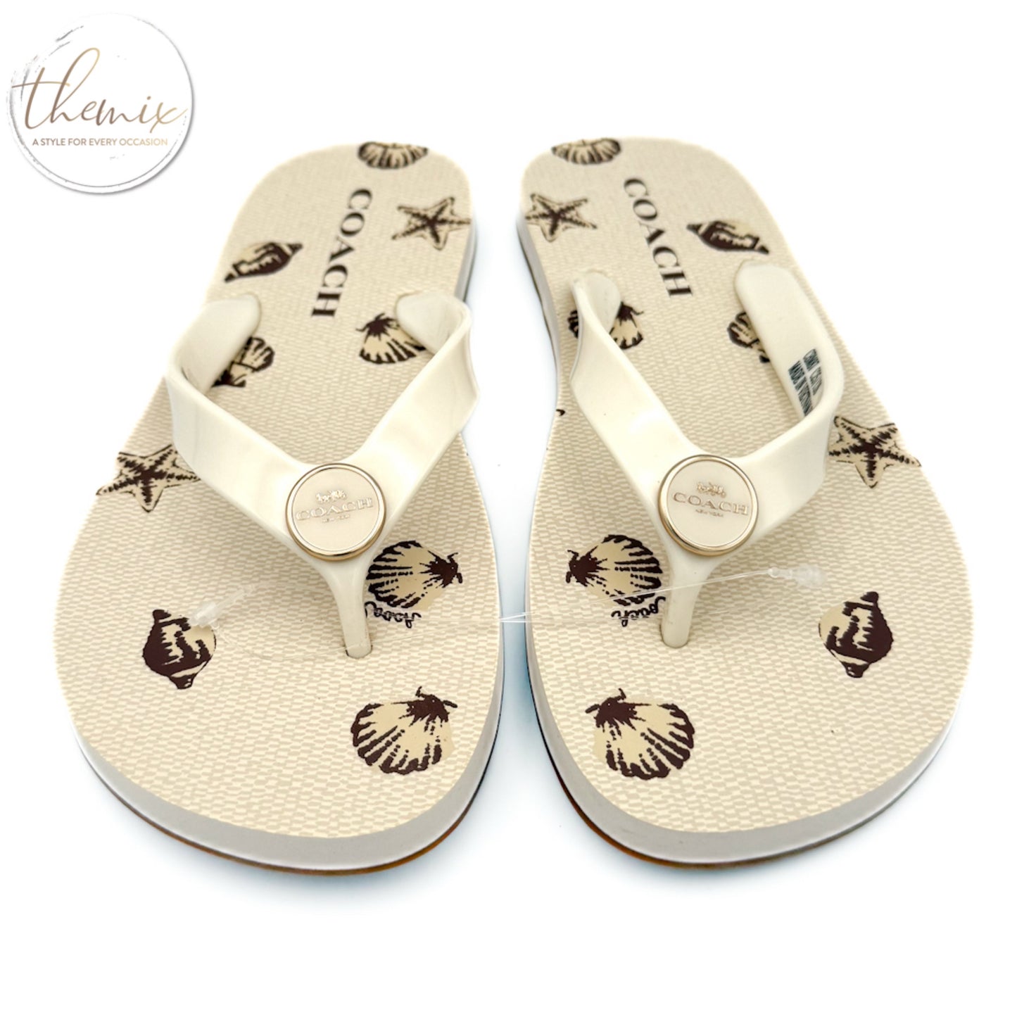 COACH Zayn Flip Flop With Shell Print