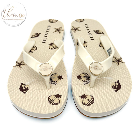 COACH Zayn Flip Flop With Shell Print