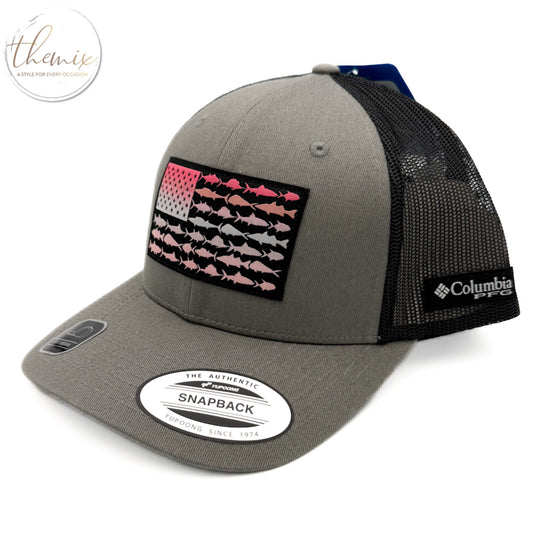 Columbia PFG Fish Flag Mesh Snap Back