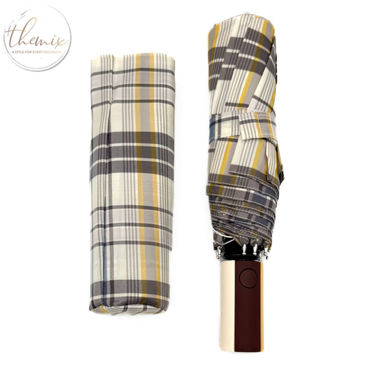 Tory Burch Yarn Dyed Plaid Umbrella