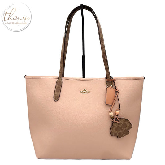 COACH City Tote Bag With Shell Charm
