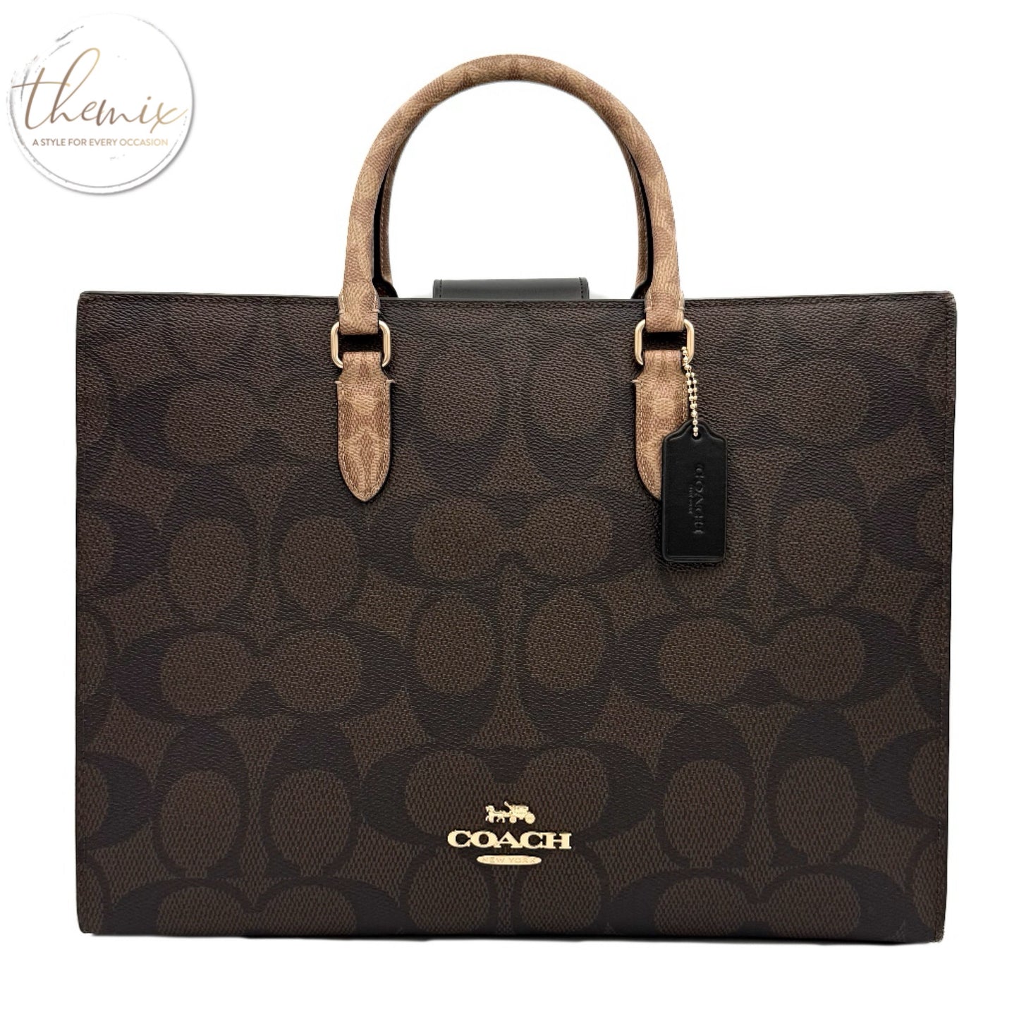 COACH Maggie Signature Blocked Tote