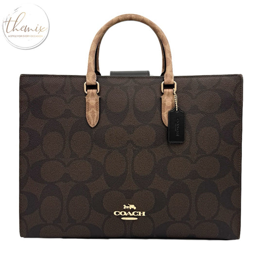 COACH Maggie Signature Blocked Tote