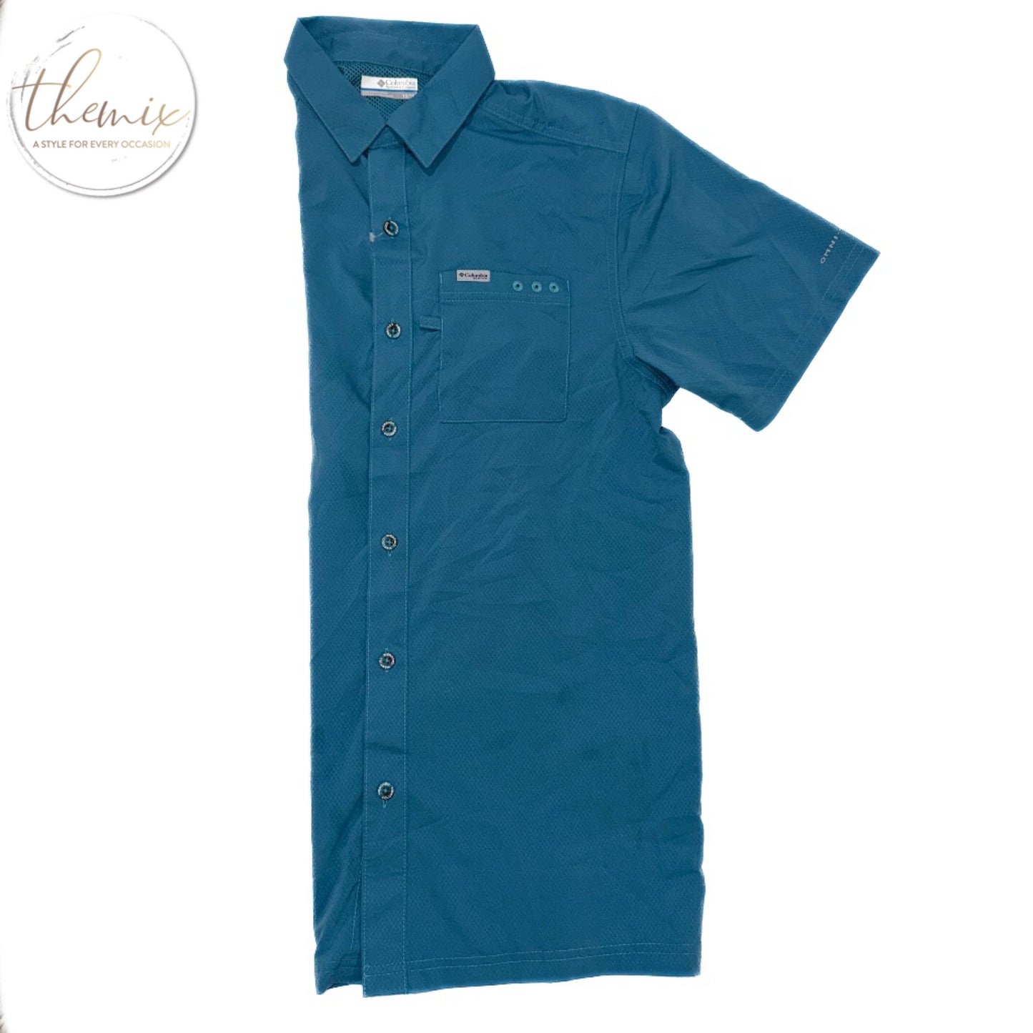 Columbia Male Bluefin Winds Camp SS Shirt