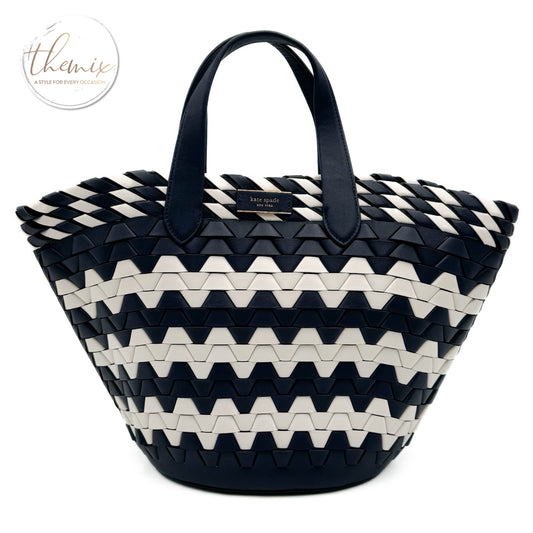 Kate Spade Woven Leather Small Tote