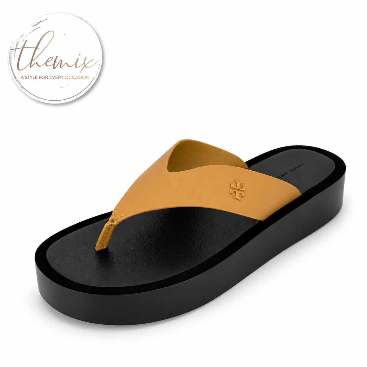 Tory Burch Leather Platform Flip Flop