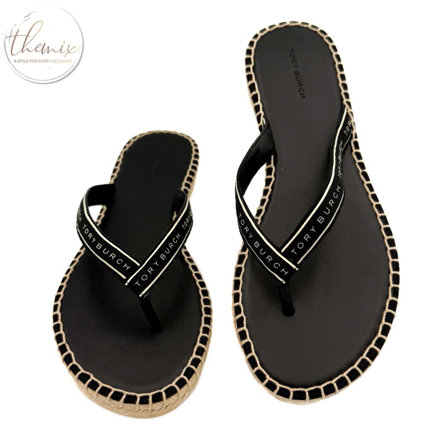 Tory Burch Tory Ribbon Thong Flip Flops