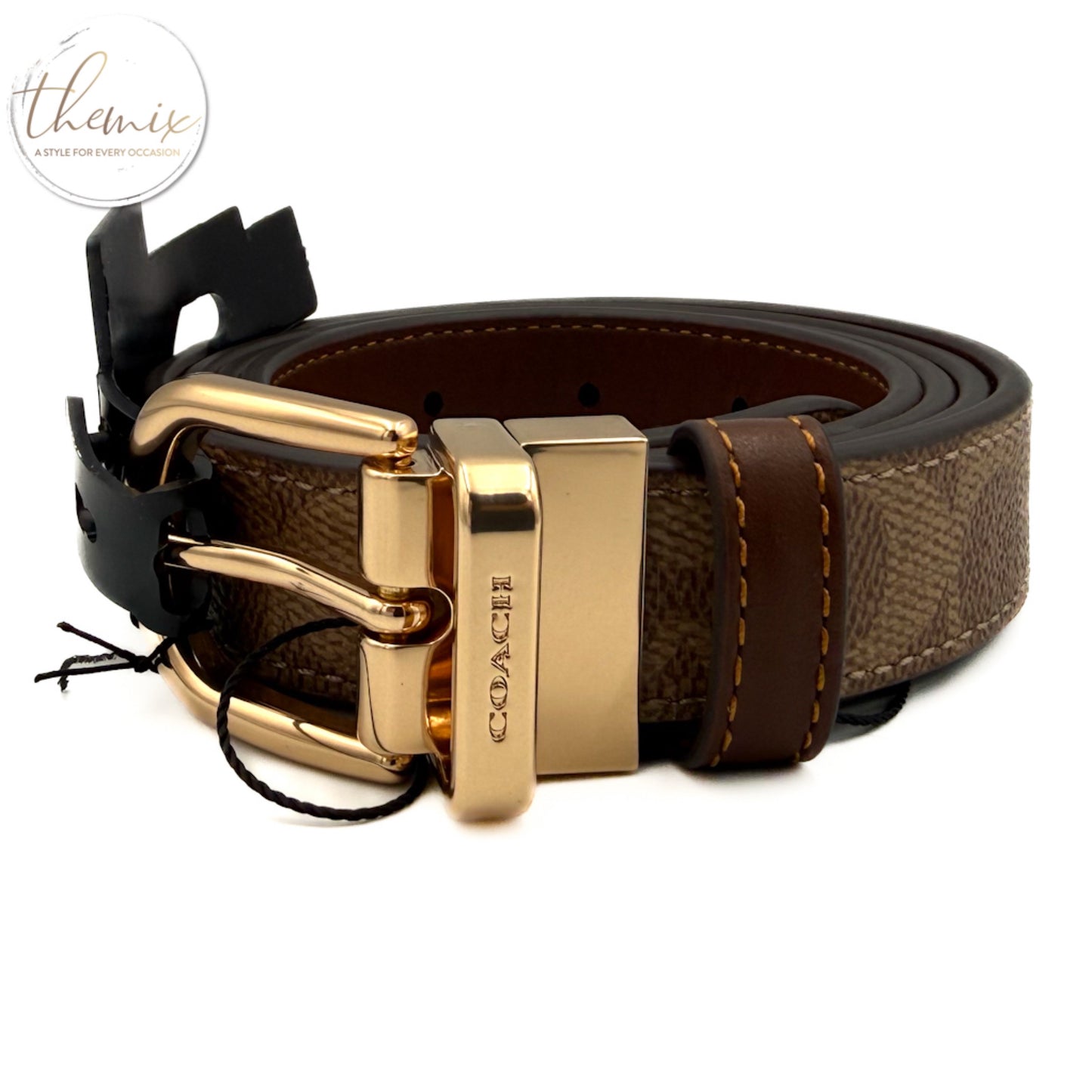 COACH Female Harness Buckle Cut To Size Reversible Belt