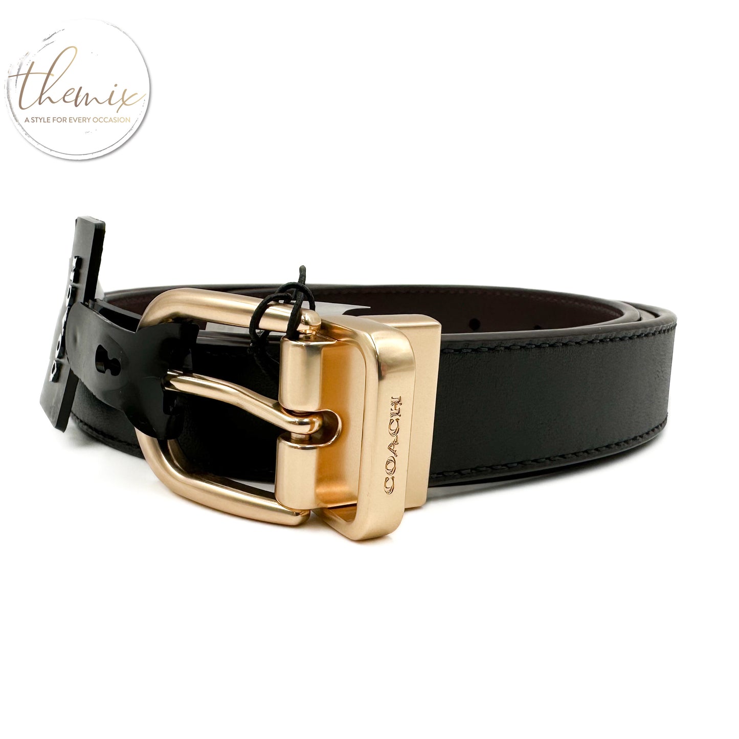 Coach Female Classic Buckle Cut To Size Reversible Belt