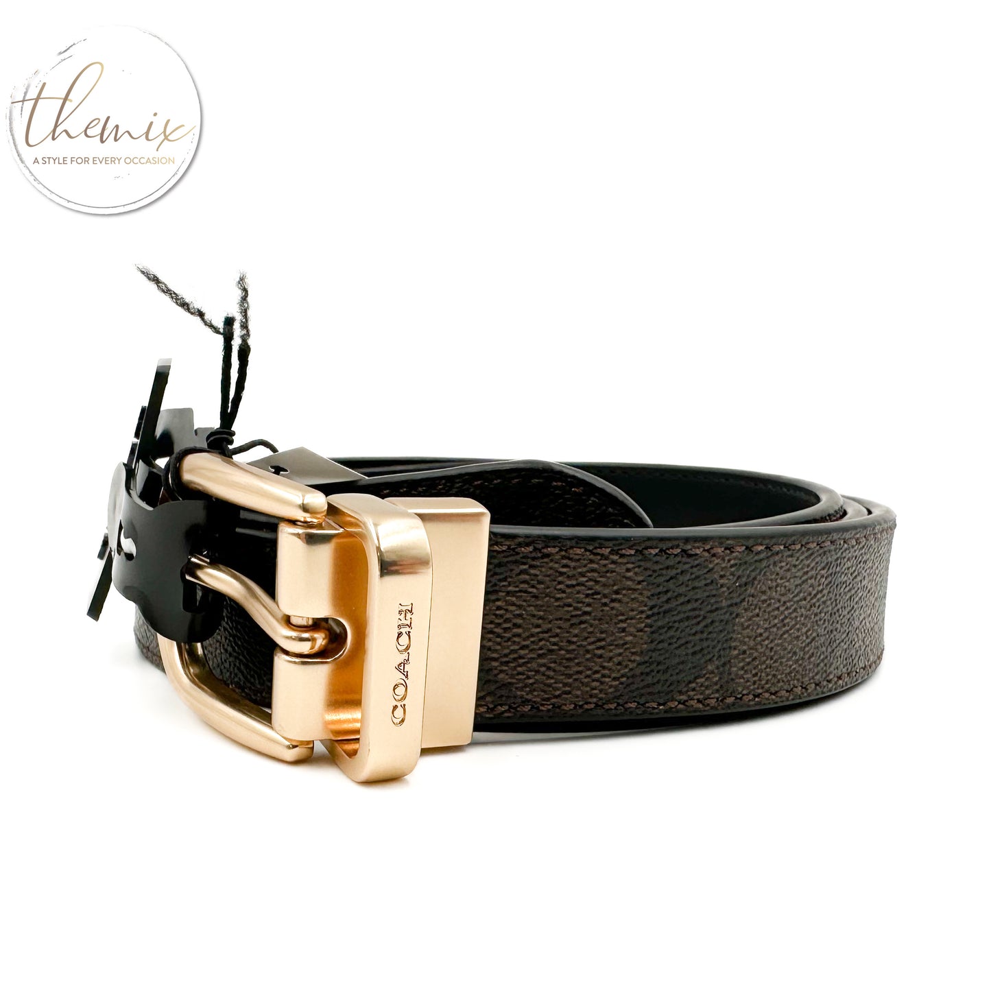 Coach Female Classic Buckle Cut To Size Reversible Belt