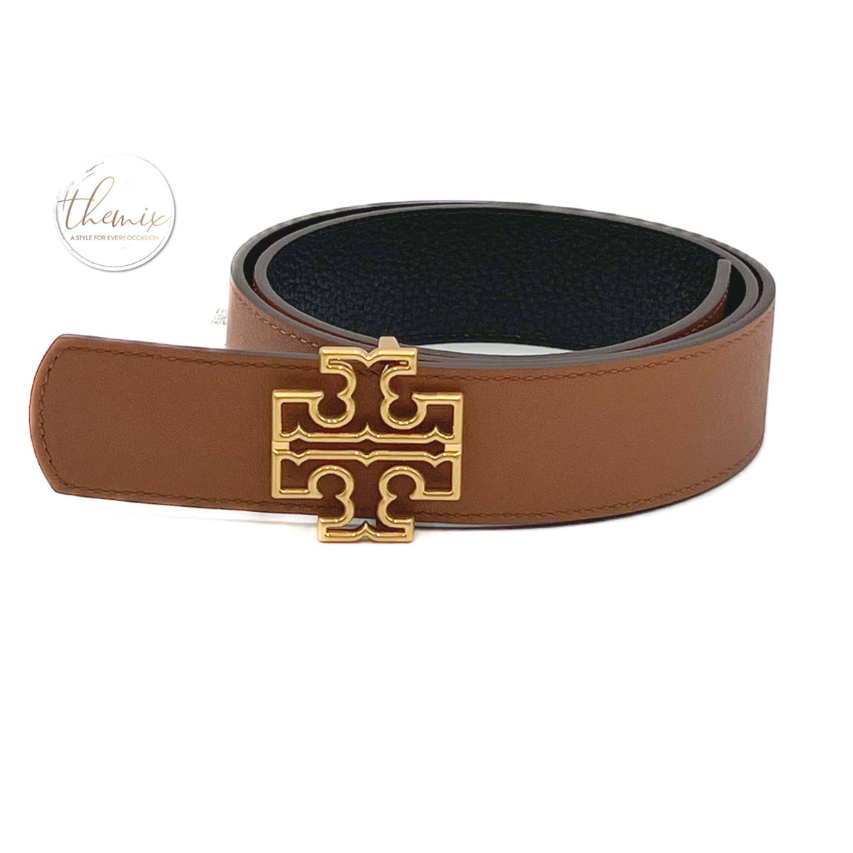 Tory Burch Reversible Britten Logo Belt 1 1/2 inch – The Mix 