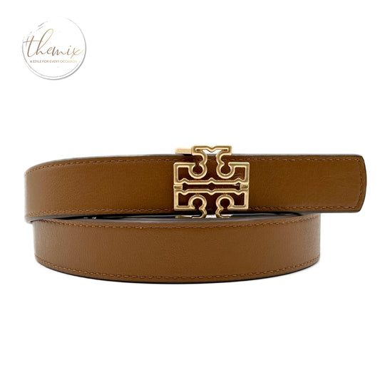 Tory Burch Reversible Britten Logo Belt