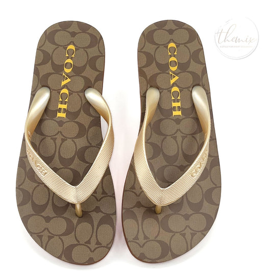 Coach Zag Signature Flip Flop