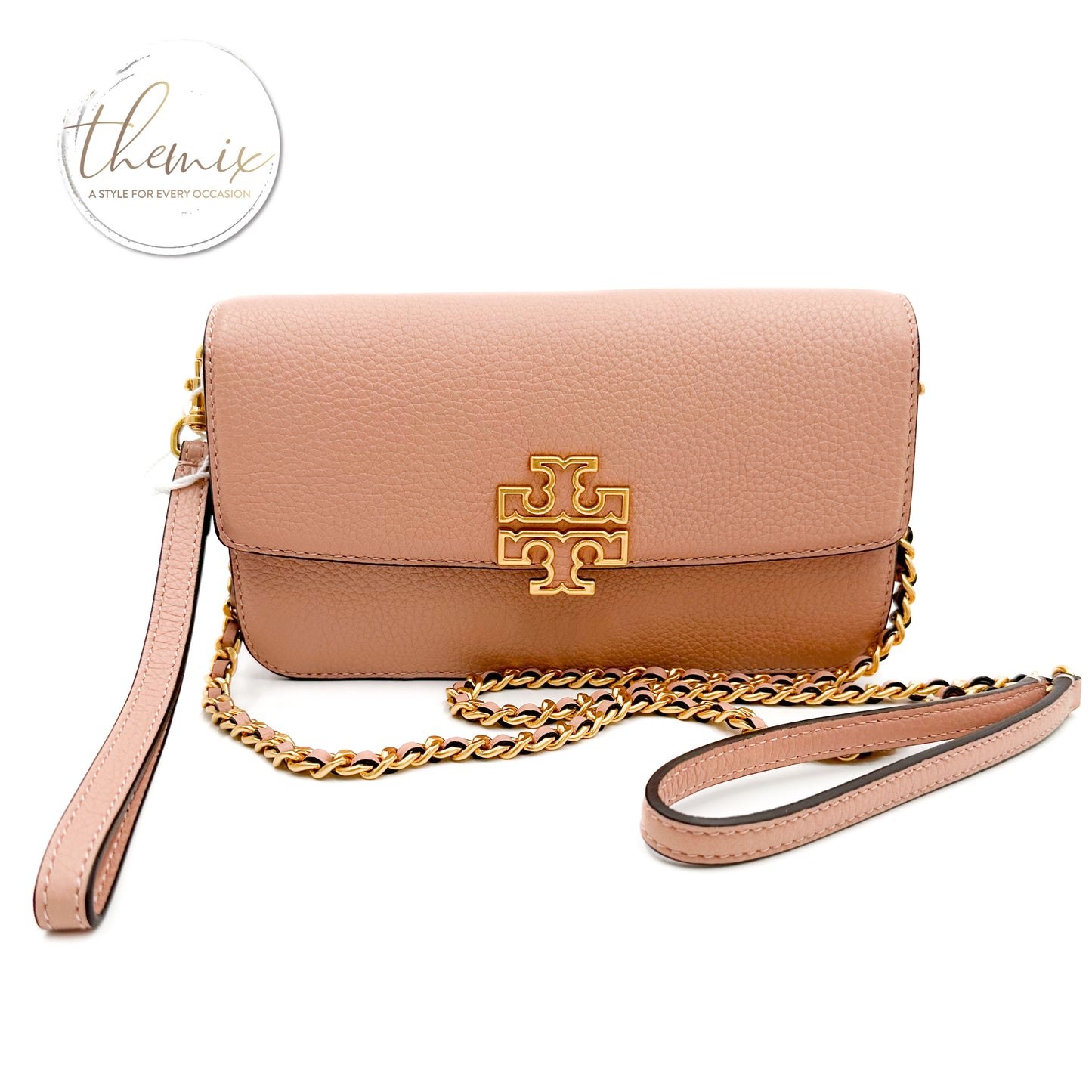 Tory Burch Britten Chain Wallet W. Wristlet