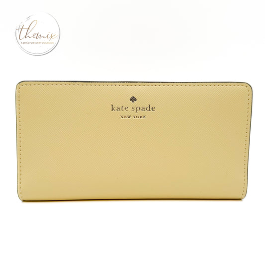 Kate Spade Dana Saffiano PVC Large Slim Wallet