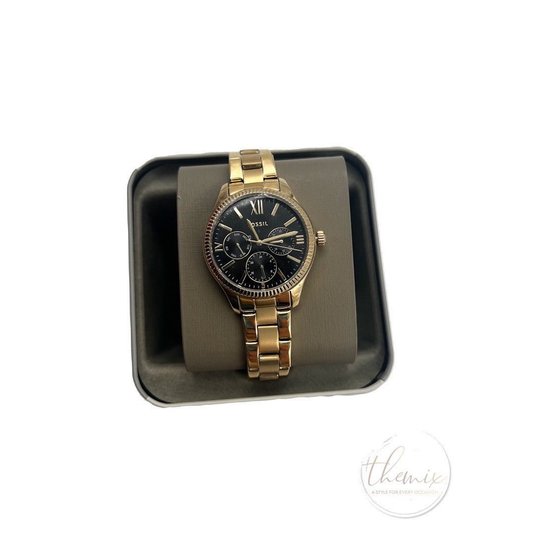 Fossil Female Gold Watch BQ3757