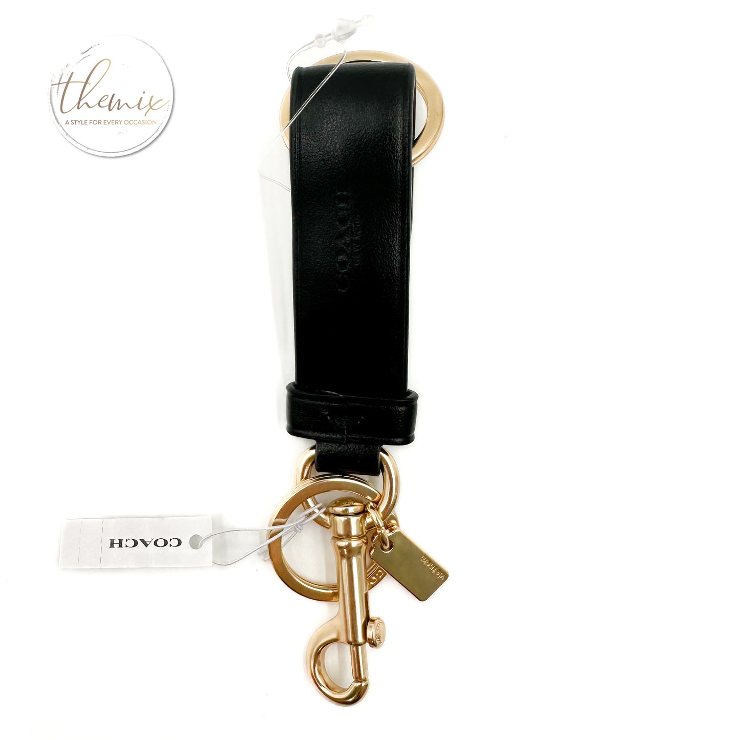 COACH Gold/Black Key Chain